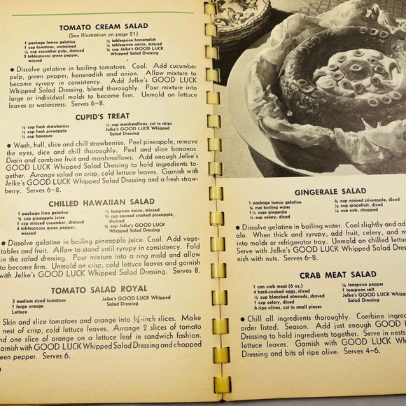 Vintage Jelke’s Good Luck Recipes Cookbook 1936 And Cutouts Book From Chicago - Picture 10 of 11